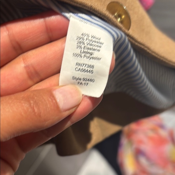 J Crew Camel Blazer with Gold Buttons - Picture 5 of 5